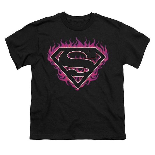 Superman Fuchsia Flames T-shirt XXXL