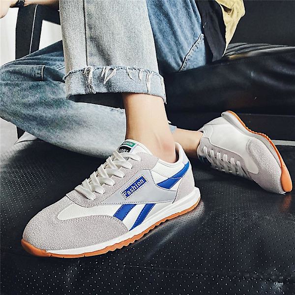 Casual för män Mode tyska träningsskor 1Gn582 Blue 41