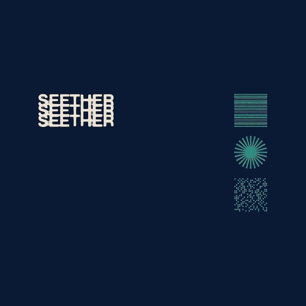 Seether-logotyp med turkosa symboler Huvtröja för barn