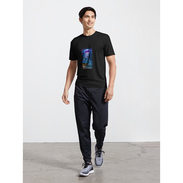 Elektrisk nattaktiv T-shirt Black L_Front