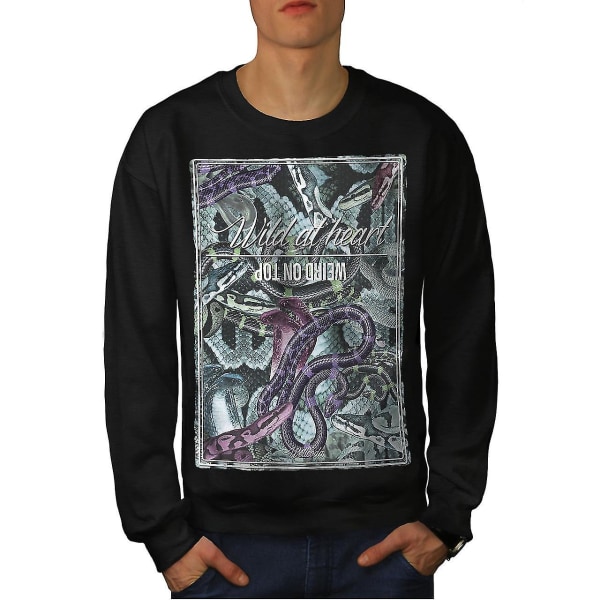 Wild Snakes Men Blacksweatshirt L