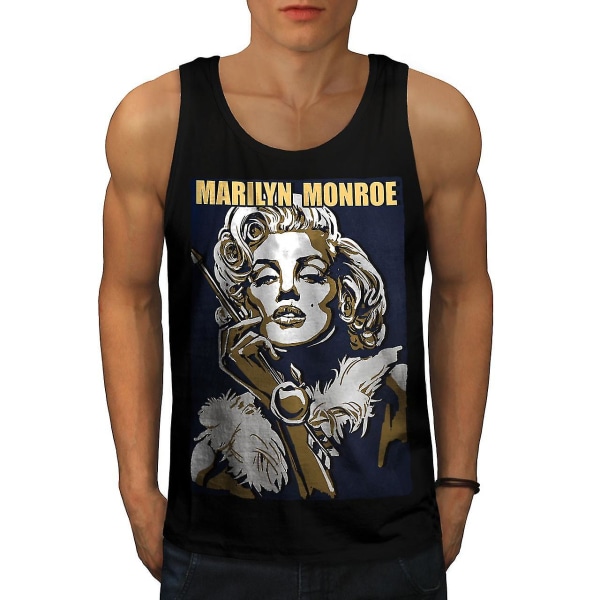 Kändis Marilyn Art Men Blacktank Top L