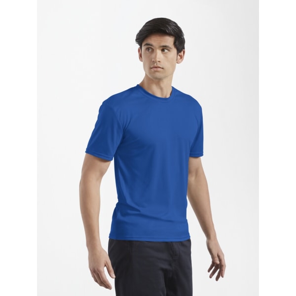 Den stora Fibonacci Wave Active T-shirten Royal Blue L_Back