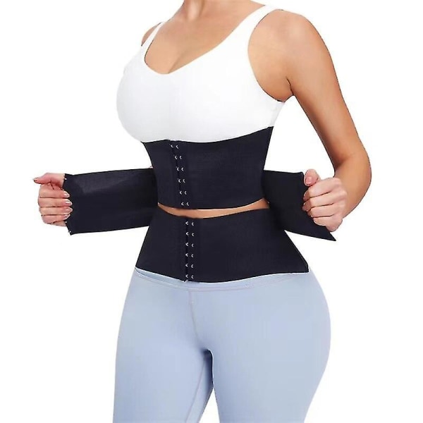 Waist trainer Body Shapewear Kvinnor Magen Slimming Slida Kvinna Platt maggördel Postpartum Slida Wrap Midjebälte Lequeen Corset,kaffe XL