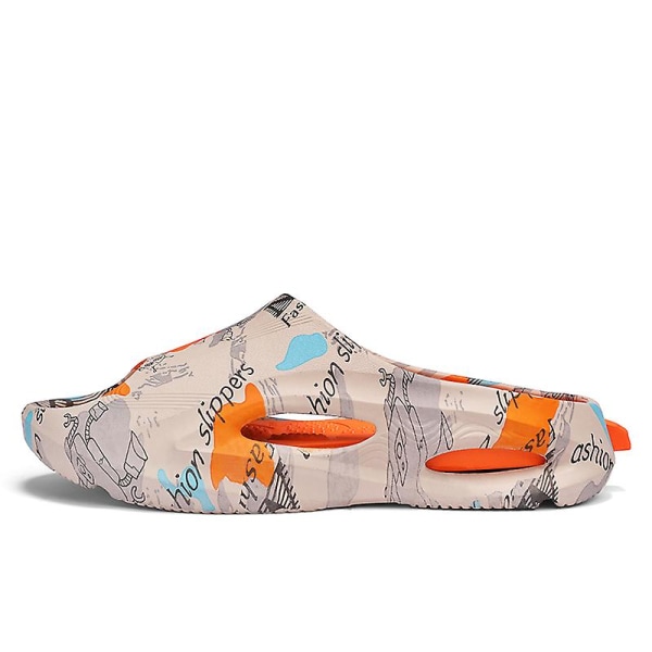 Strandtofflor för män Modesandaler Utomhus Halkfria inomhusskor 3B2205-C Beige 39-40