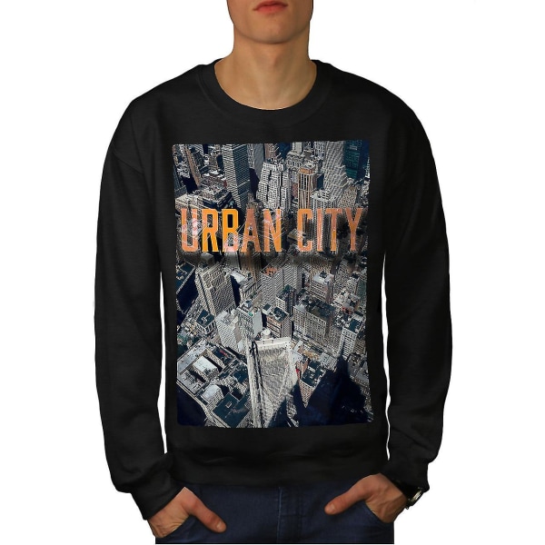 Urban City Photo Mode Män Blacksweatshirt 3XL