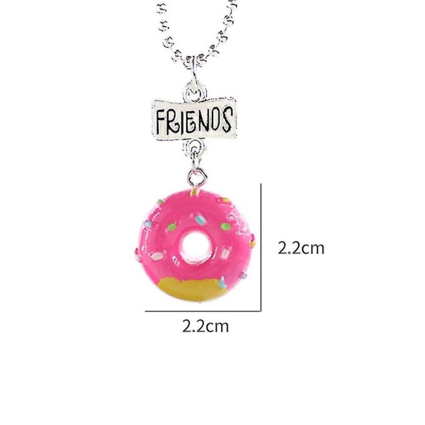 3st Best Friend Forever Halsband Munkar Hänge Kvinnor Flickor Vänskap Bff Smycken Present