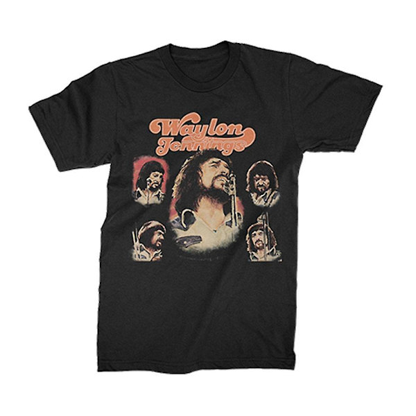 Waylon Jennings Texas 74 Tee T-shirt L