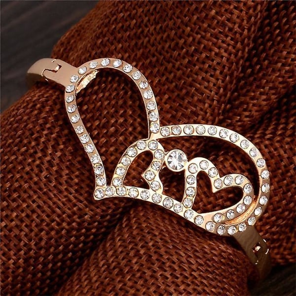 Neoglory Charm Armband Armband Romantisk Heart Design Bländande stil Armband Lady
