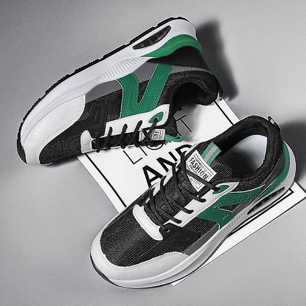 Herrsneakers Andas löparskor Mode Sportskor SN10 BlackGreen 40