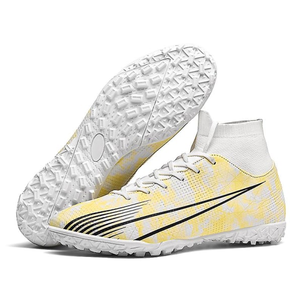Fotbollsskor för män Halkfria fotbollsskor Klossar Gräs Fotbollssneakers 2L20167-1 Gold 37