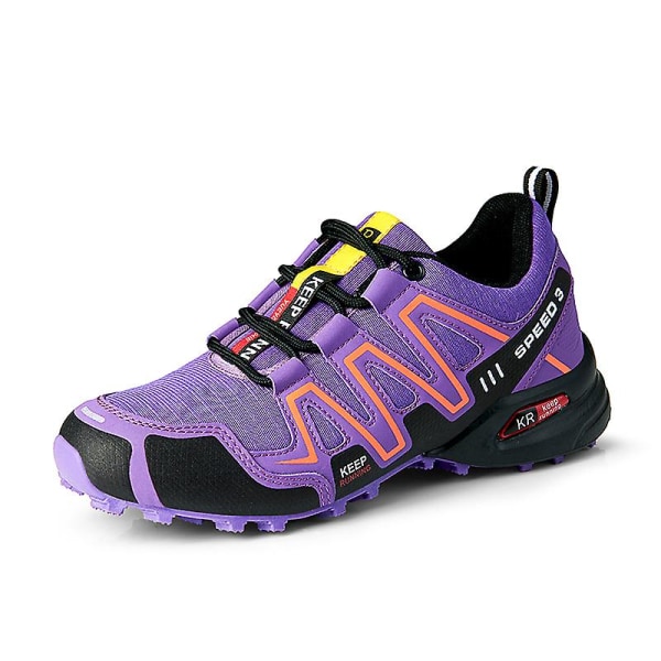 Dam vandringsskor Off-Road vattenavvisande sportskor Casual Outdoor Shoes 908 Purple 41