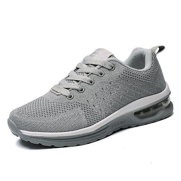 Lätta Sneakers för män Andas löparskor Mode Sportskor 3D5066 Gray 36