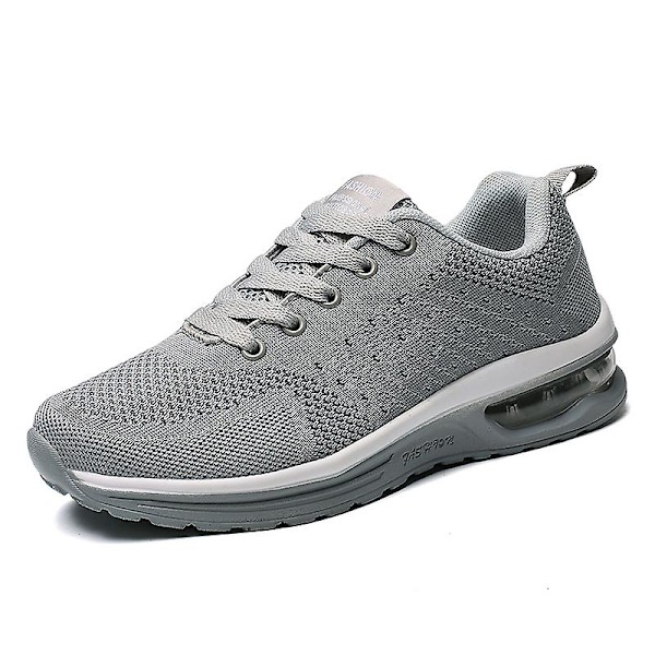 Lätta Sneakers för män Andas löparskor Mode Sportskor 3D5066 Gray 41