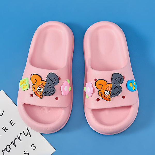 Barn Strandtofflor Modesandaler Utomhus Halkfria inomhusskor Yj829-2 Pink 220
