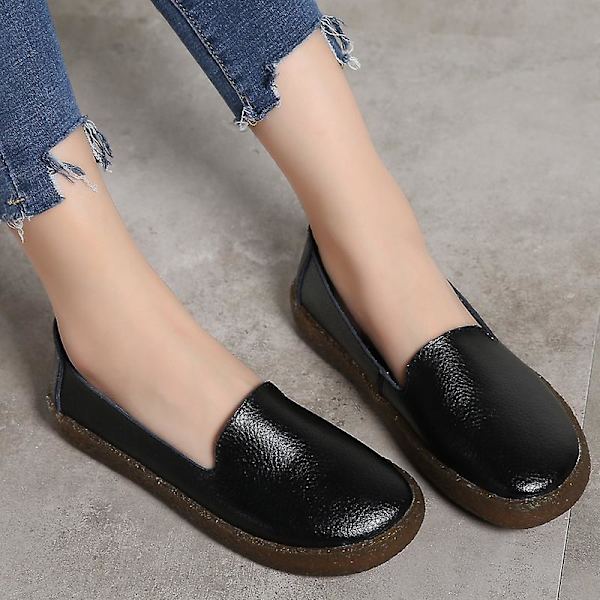 Dam Skor Mode Mamma Skor Platta Skor För Äldre Frz99026 Black 40