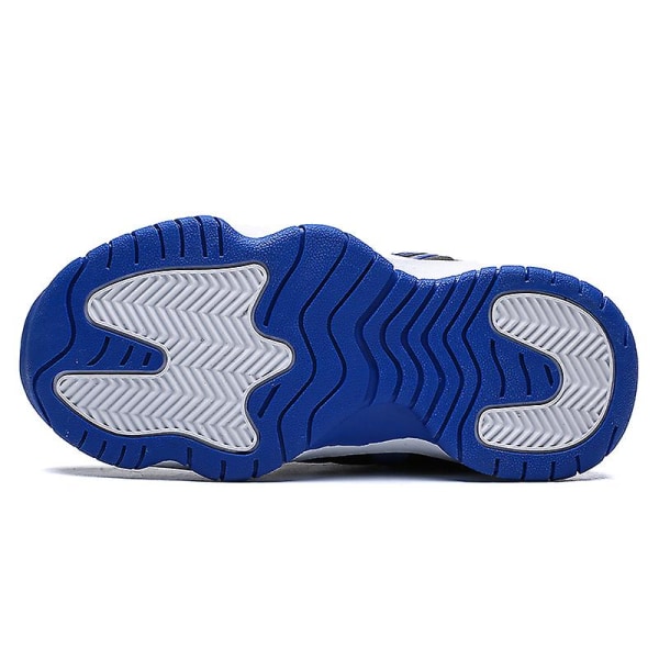 Basketskor för barn Mode Halkfria sneakers Sportskor som andas 3987Em BlackBlue 36
