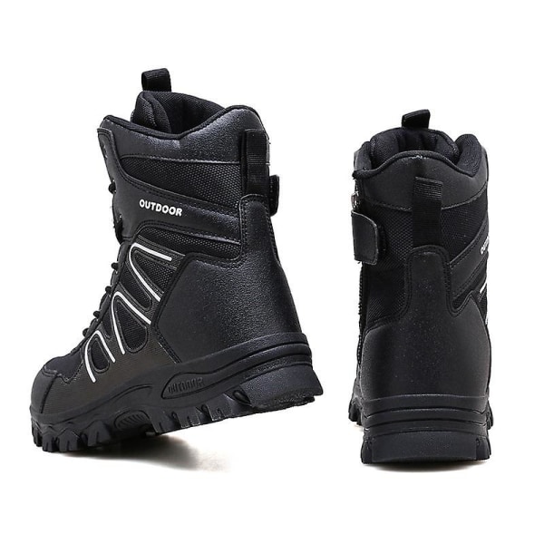 Military Boot Combat Herr Stövlar Tacticalhane Shoes Work Safety Shoes A07 Black 39