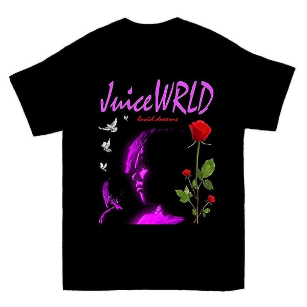 Vintage Juice Wrld Lucid Dreams Rose grafisk T-shirt S