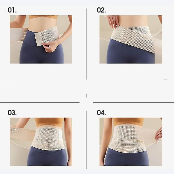 Waist trainer för kvinnor Snatch Me Up Bandage Wrap Lumbar Tunn Midjestöd Bälte Justerbar Mage Midje Wrap För Dam Allmänt,beige L 65 to 78KG