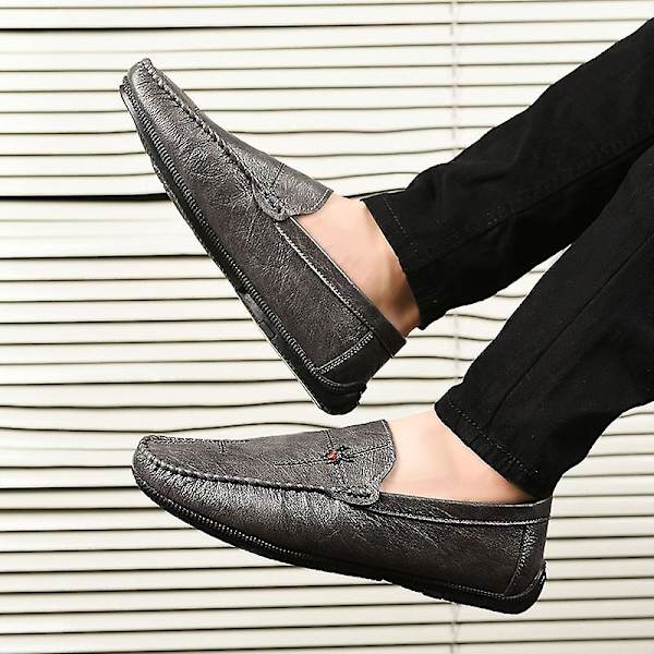 Casual för män Utomhus små läderskor Fr5006M Gray 41