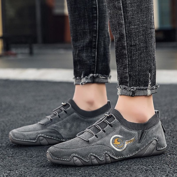 Herr Casual Skor Peas Skor Fr036 Gray 43