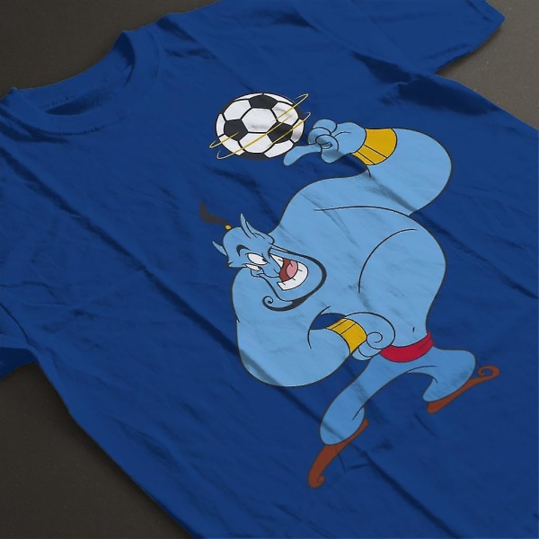 Disney Football Aladdin Genie Football Spin T-shirt för män L