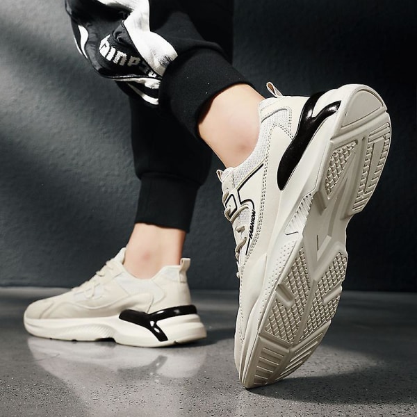 Herr Dam Sneakers Andas löparskor Mode Sportskor X2273 Beige 39
