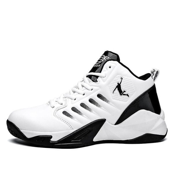 Basketskor för män Aldult Bekväma Sneakers Utomhussportskor 3B9136 WhiteBlack 39