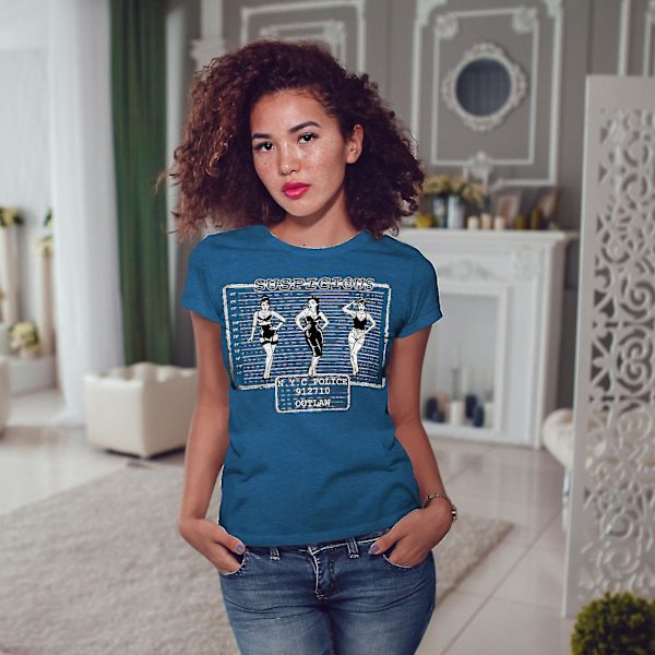 Strange Girls Hot Sexy Women Royal Bluet-shirt M
