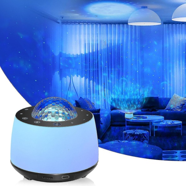 Galaxy-projektor, nattlampa för barn, stjärnprojektor med Bluetooth / Högtalare / Fjärrkontroll /