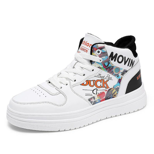 Sneakers för män High-Top Mode High-Top Casual Shoes 2C8922 Orange 41