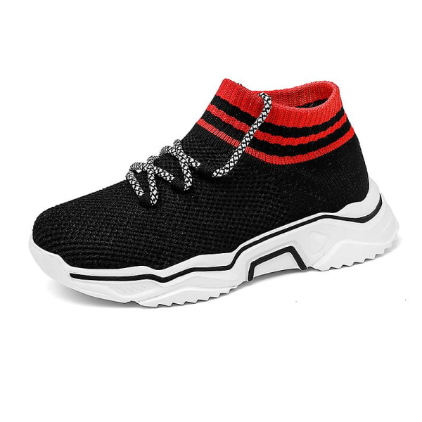 Sneakers som andas löparskor Mode Pojkar Flickor Sportskor 3Adw626 Black 27