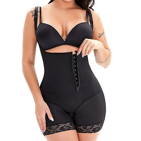 Fajas Colombianas Reductora Butt Lifter Magkontroll Body Shaper Waist trainer Korsett Shapewear Body Slimming Underkläder,svart 4XL