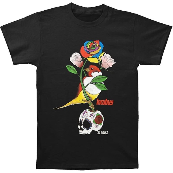 Incubus Sparrow 2012 Tour Slim Fit T-shirt för män, liten svart XXL