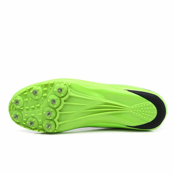 Friidrottsskor för män Spikes Track Race Hoppande Sneakers Professionell löpning Nail Spikes Skor 3Ctg258 Green 39