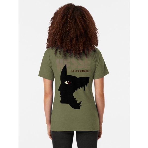 Hermann Hesse Tri-blend T-shirt Green M_Back