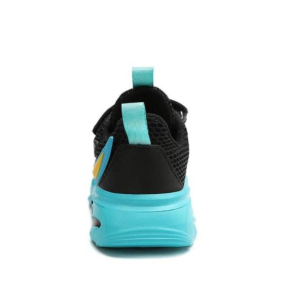 Sneakers för barn för pojkar, flickor, löpning tennisskor, lätt andas sport, atletisk 3B0813 BlackBlue 31