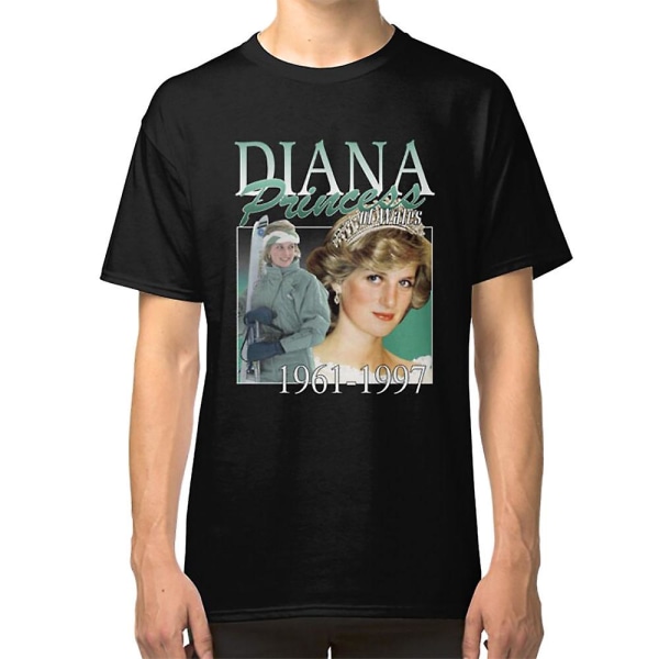 Diana Princess Vintage Style, Princess Diana 1961-1997 Vintage Style Skjorta T-shirt black XXL