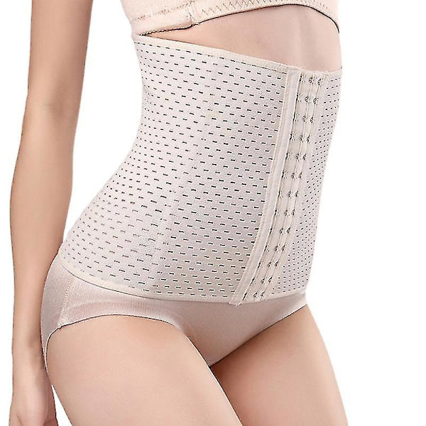 Korsettbälte för kvinnor i waist trainer : Underkläder Sport Mage Control Long Torso Shapewear BEIGE 3XL