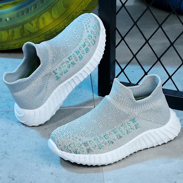 Sneakers för barn som andas löparskor Mode Sportskor Wz631 Gray 32