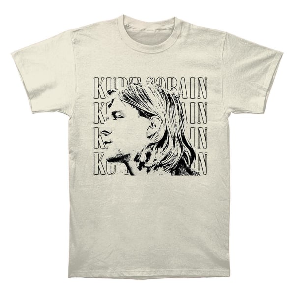 Kurt Cobain T-shirt med kontrastprofil M