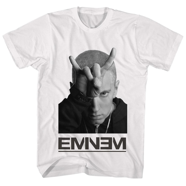 Eminem Tee Finger Djävulens Horn Eminem T-tröja S