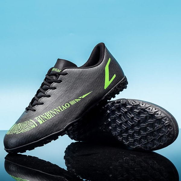 Fotbollsskor för män Halkfria fotbollsskor Klossar Gräs Fotbollssneakers Yj1899 Black 36
