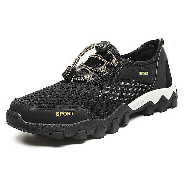 Herr Dam Sneakers Andas löparskor Mode Sportskor 112 Black 43