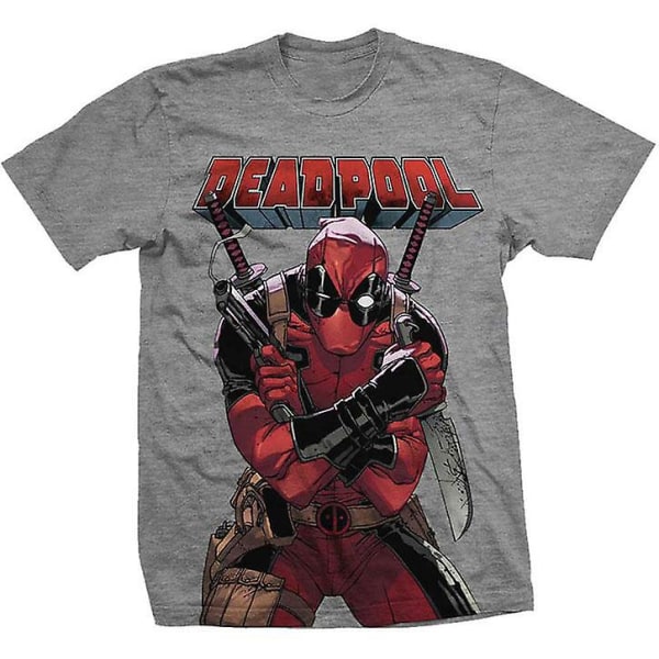 Deadpool T-shirt med stort print L