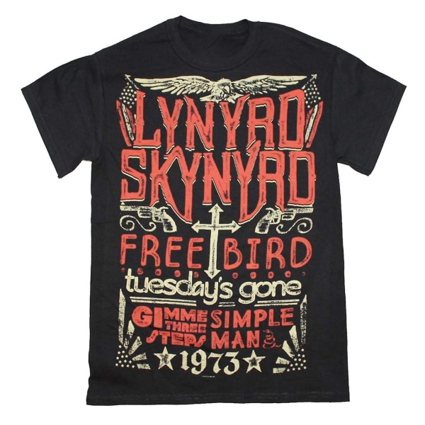 Lynyrd Skynyrd T-tröja Lynyrd Skynyrd 1973 träffar T-tröja M