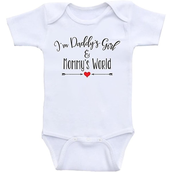 Söta baby - pappas flicka och mammas värld - bodysuits S