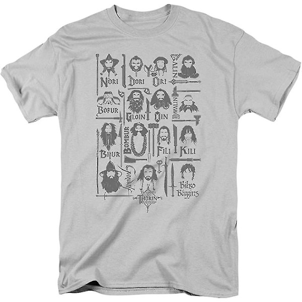 The Company - Hair & Weapons - The Hobbit: An Unexpected Journey Vuxen T-shirt X-Large