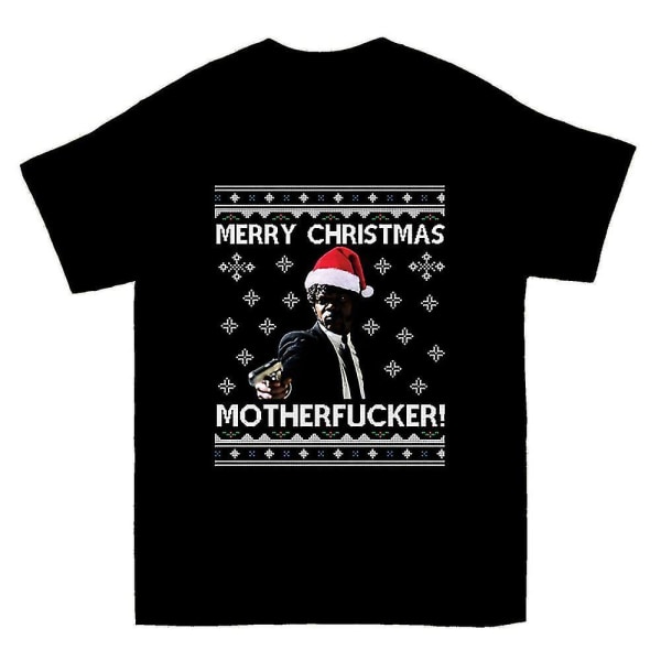 Samuel L Jackson Merry Christmas Motherfucker Pulp Fiction T-shirt S